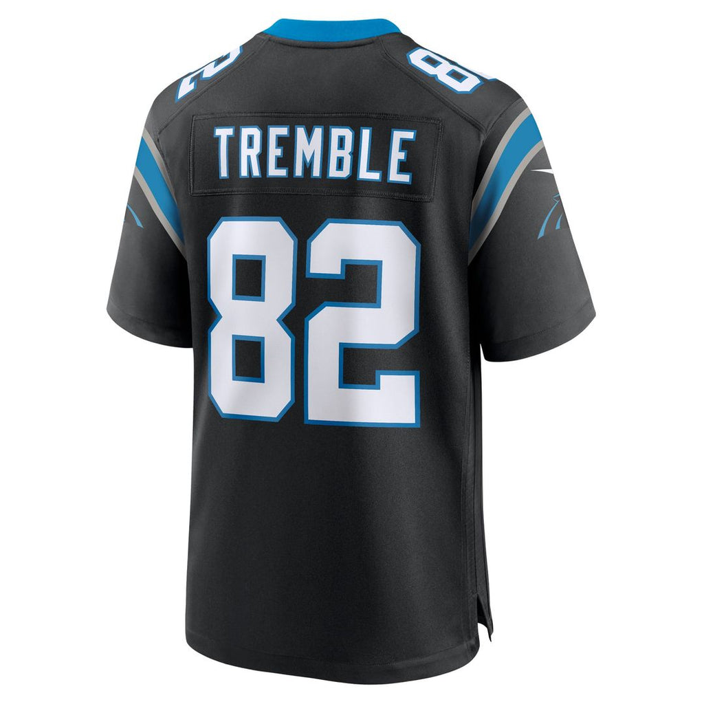 Men's Nike Carolina Panthers Tommy Tremble Black Team Game NFL Jersey