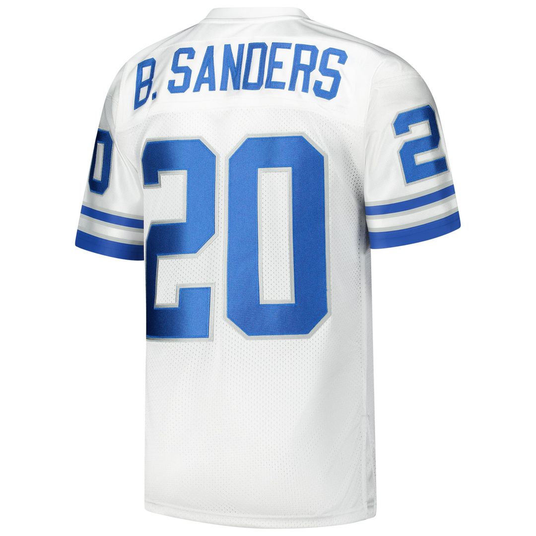 Men's Mitchell & Ness Detroit Lions Barry Sanders White 1994 Authentic Throwback Retired Player NFL Jersey