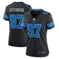 Women's Nike Detroit Lions Aidan Hutchinson Black 2nd Alternate Game NFL Jersey