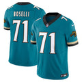 Men's Nike Jacksonville Jaguars Tony Boselli Teal Prowler Throwback Vapor F.U.S.E. Limited Retired Player NFL Jersey