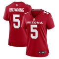 Women's Nike Arizona Cardinals Baron Browning Cardinal Team Game NFL Jersey
