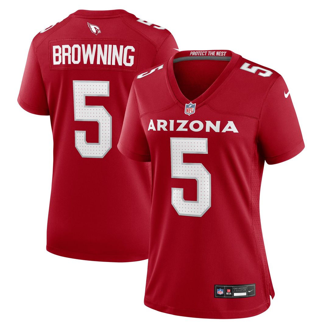 Women's Nike Arizona Cardinals Baron Browning Cardinal Team Game NFL Jersey