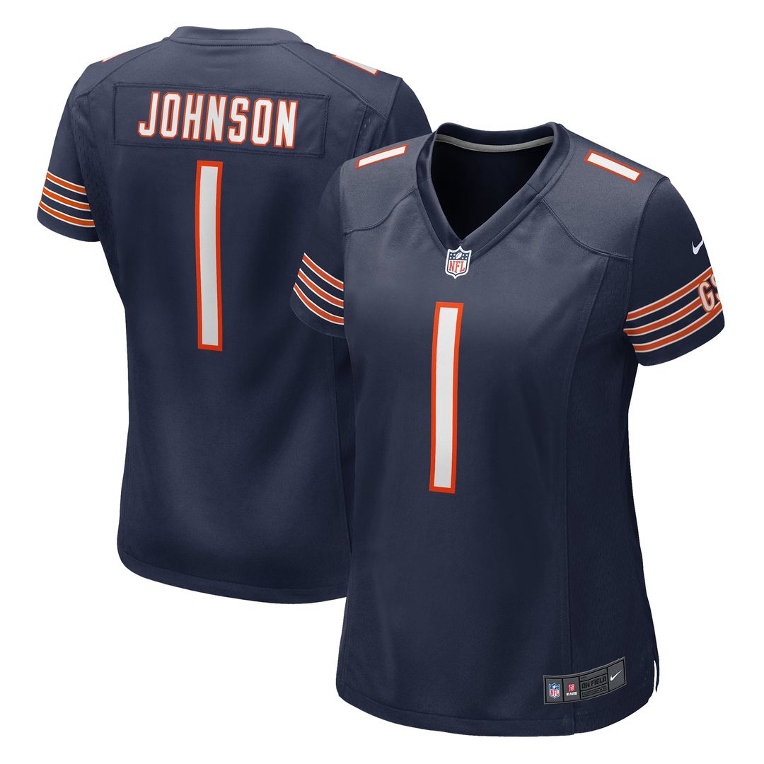 Women's Nike Chicago Bears Jaylon Johnson Navy Game NFL Jersey
