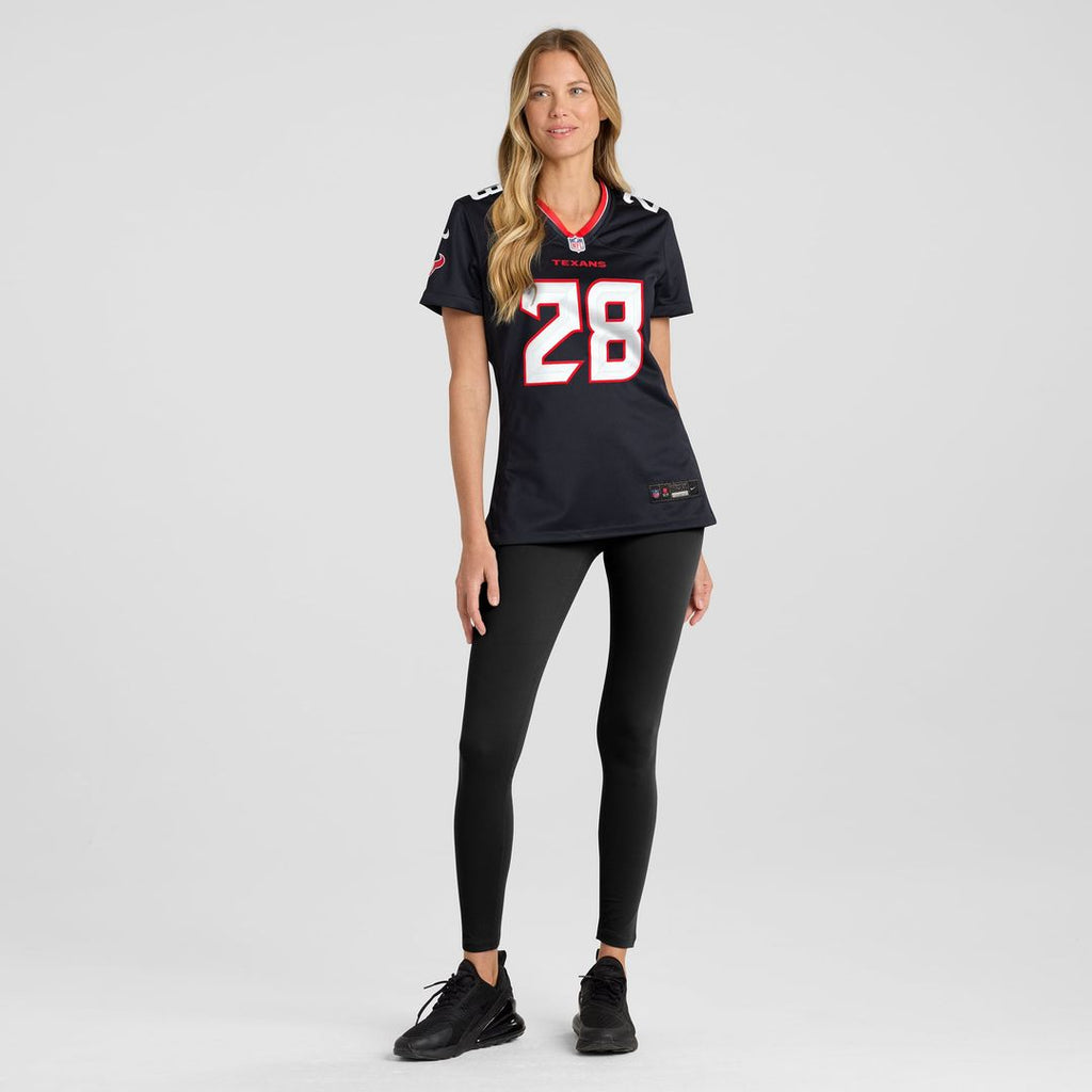 Women's Nike Houston Texans Joe Mixon Navy Game NFL Jersey