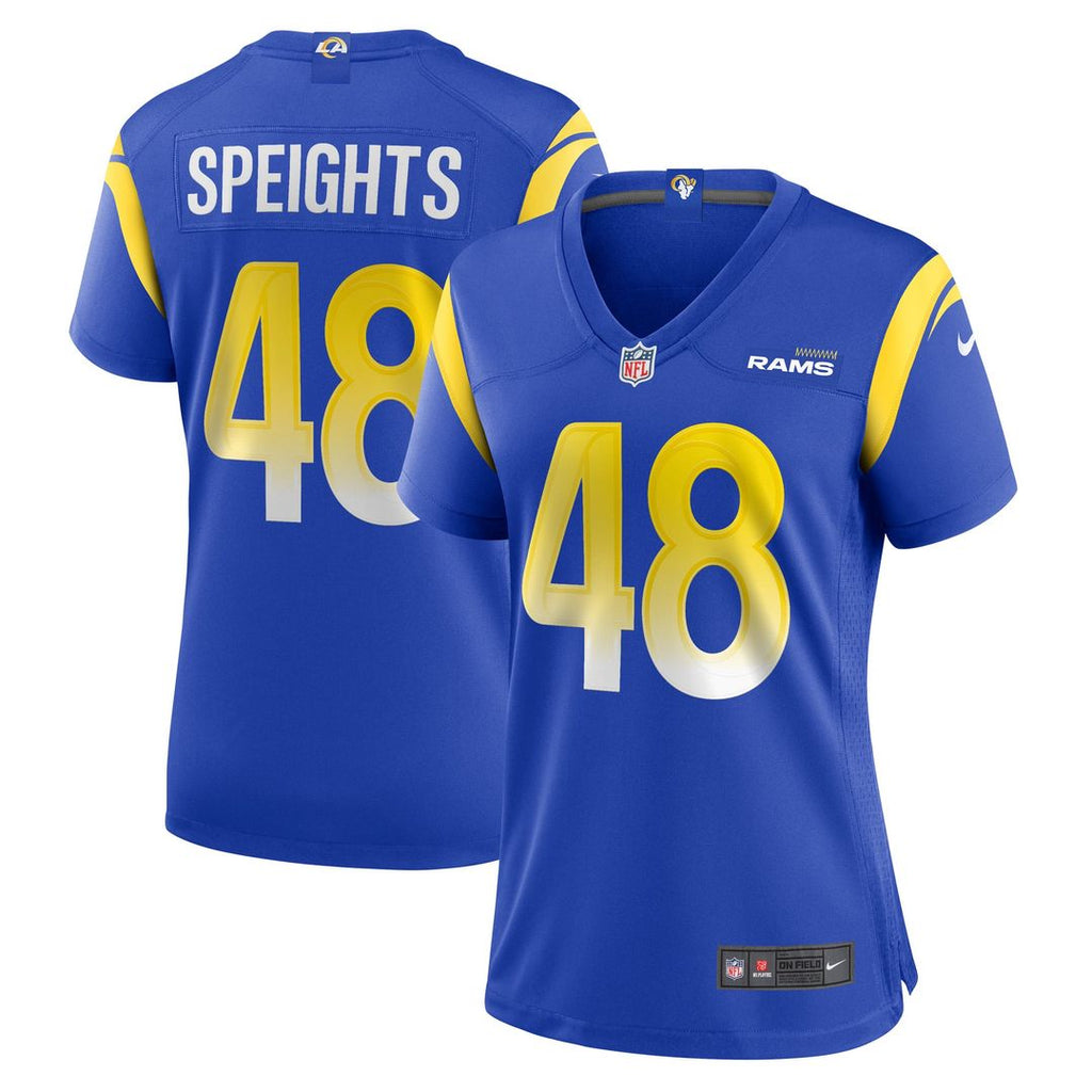 Women's Nike Los Angeles Rams Omar Speights Royal Game NFL Jersey
