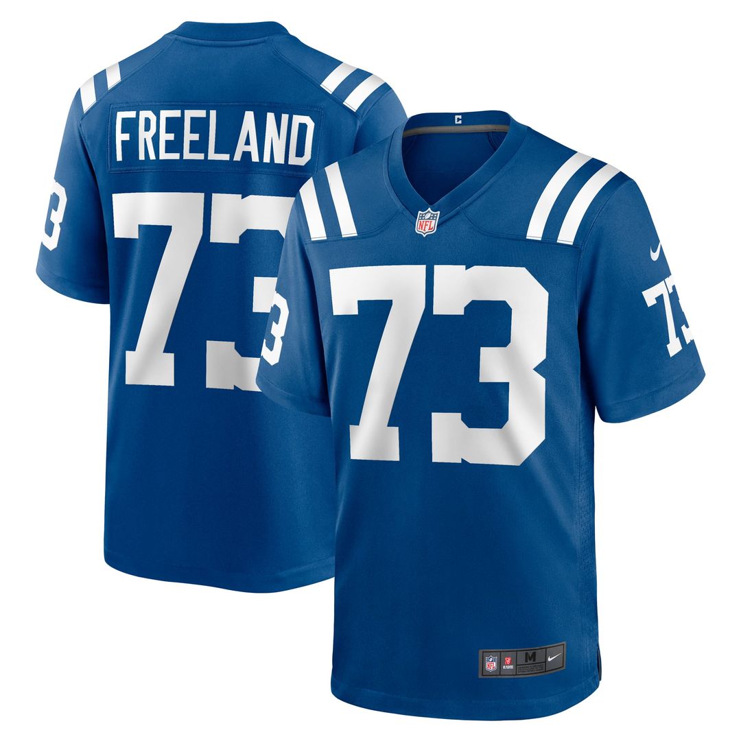 Men's Nike Indianapolis Colts Blake Freeland Royal Team Game NFL Jersey