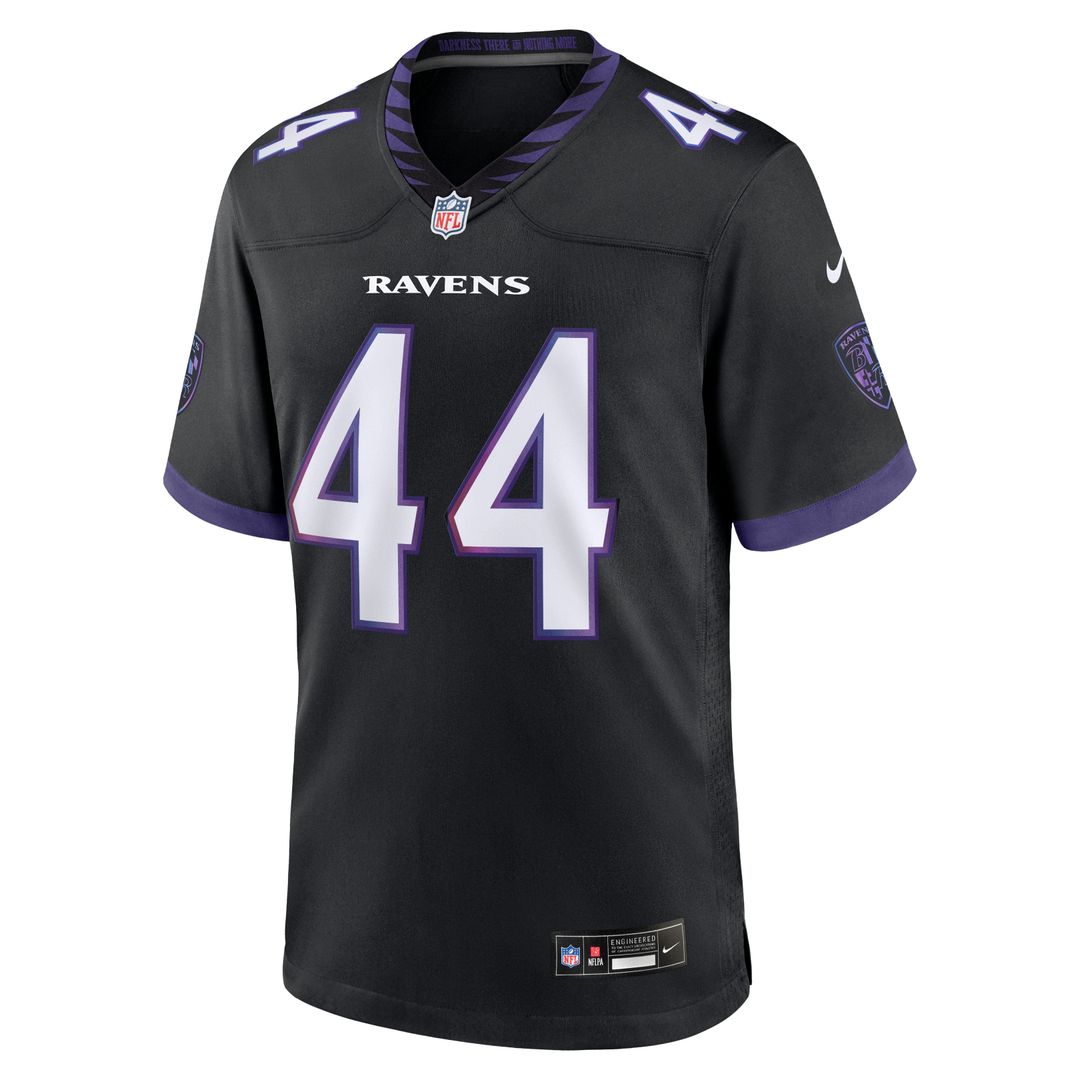 Men's Nike Baltimore Ravens Marlon Humphrey Black Alternate Game NFL Jersey