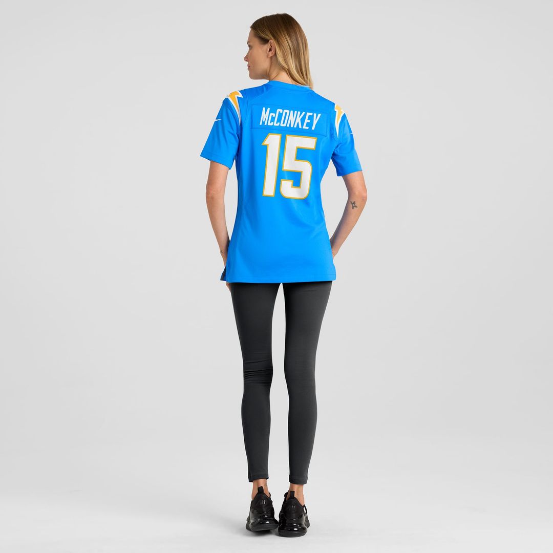 Women's Nike Los Angeles Chargers Ladd McConkey Gold Alternate Charger Power Game NFL Jersey