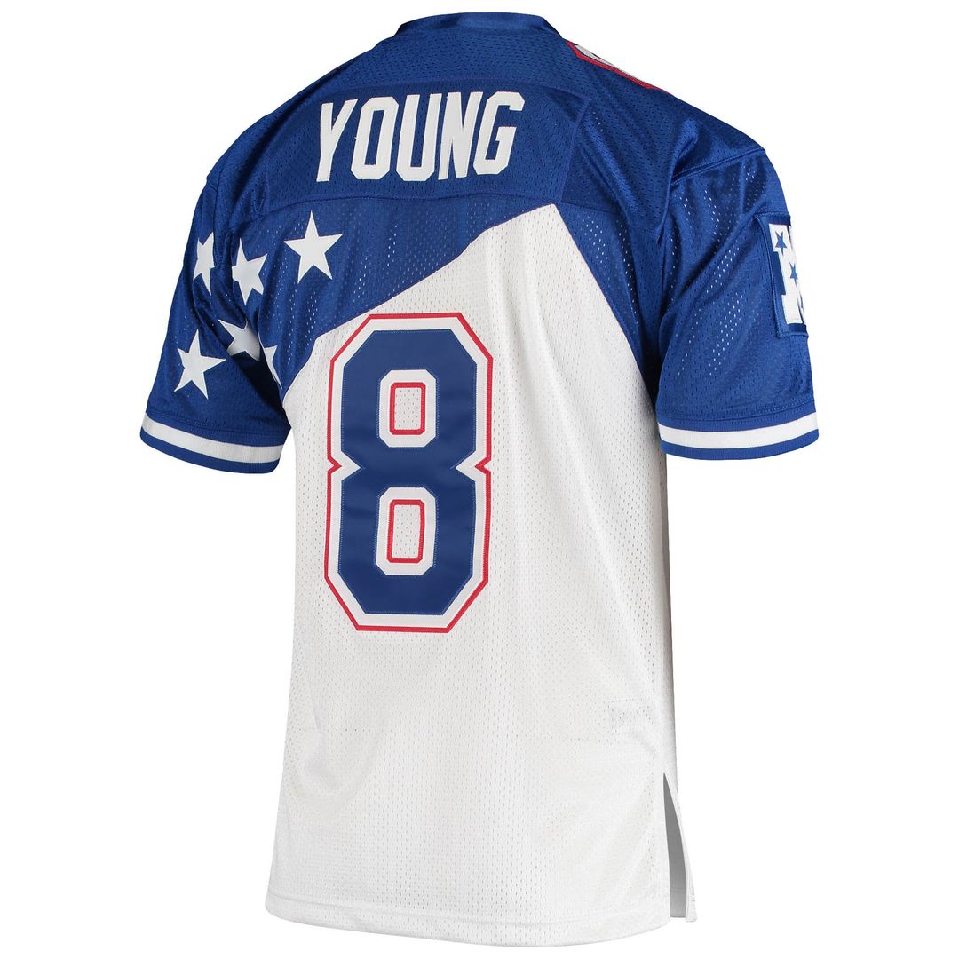 Men's Mitchell & Ness San Francisco 49ers White/Blue Steve Young NFC 1994 Pro Bowl Authentic NFL Jersey