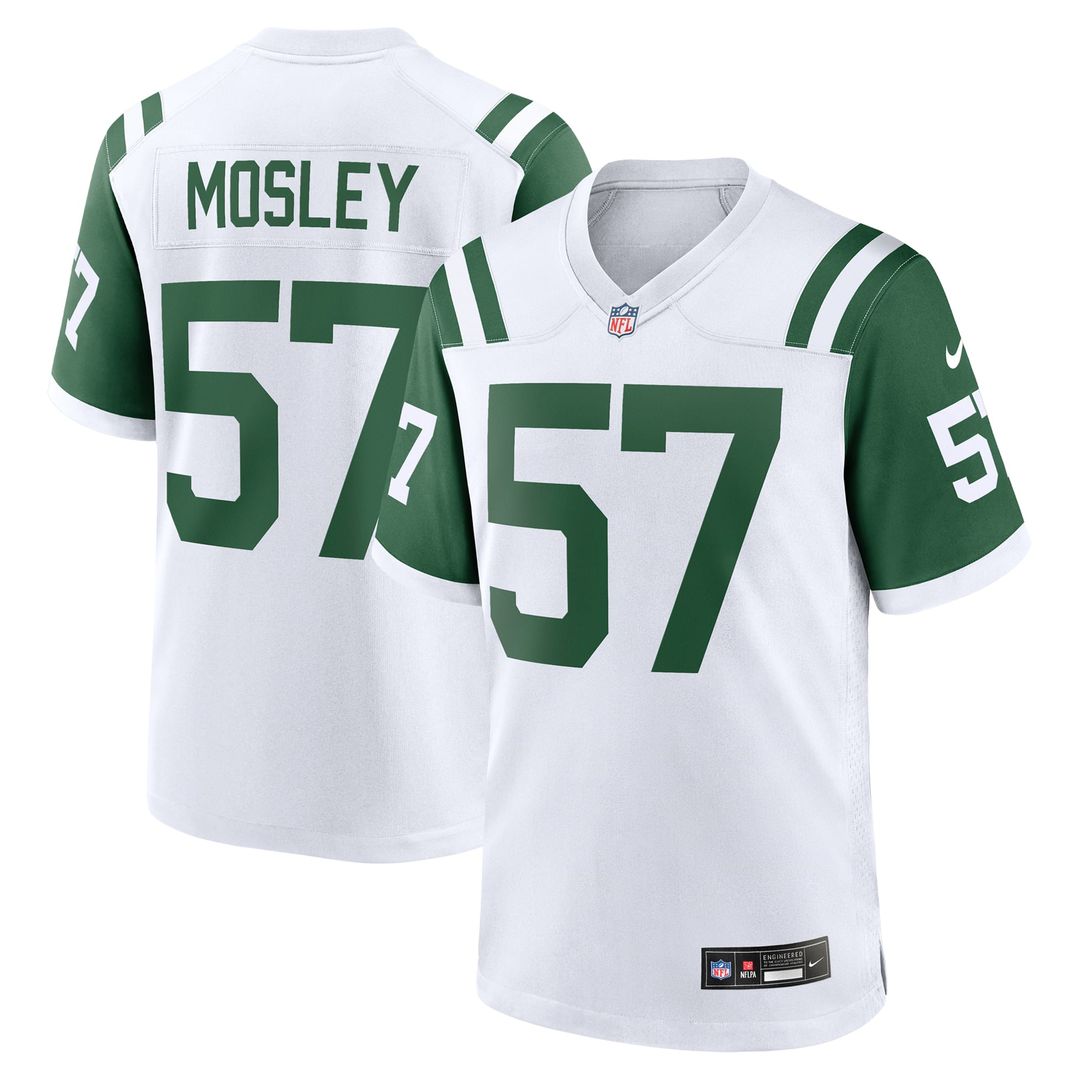 Men's Nike New York Jets C.J. Mosley White Classic Alternate Game NFL Jersey