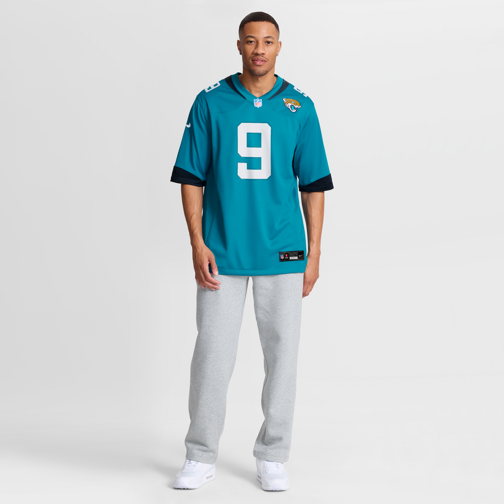 Men's Nike Jacksonville Jaguars Logan Cooke Teal Game NFL Jersey