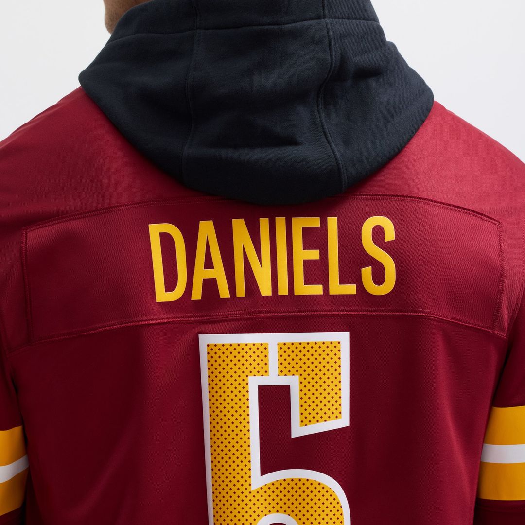 Men's Nike Washington Commanders Jayden Daniels Burgundy Vapor F.U.S.E. Limited NFL Jersey