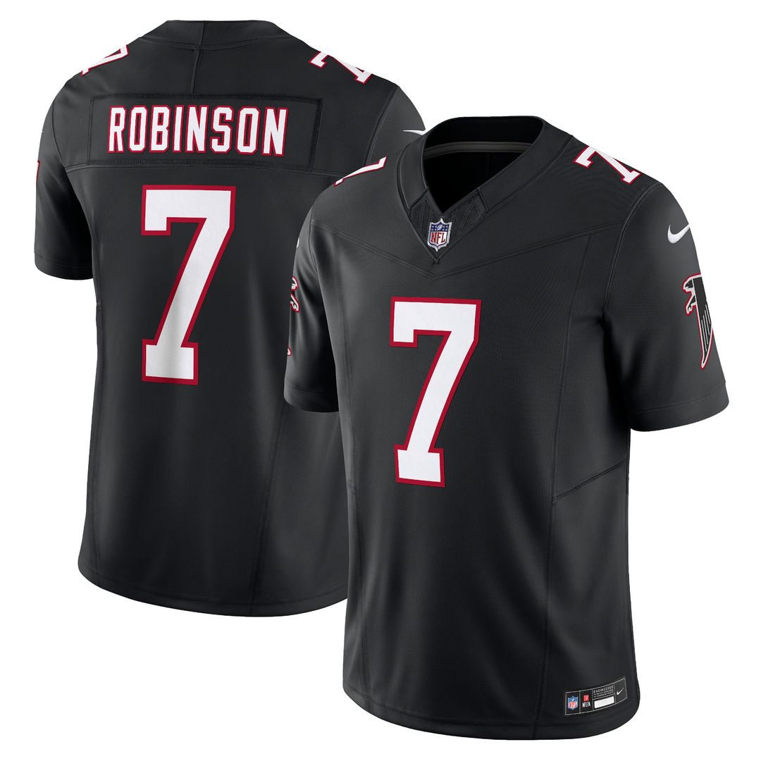Men's Nike Atlanta Falcons Bijan Robinson Black Alternate Vapor F.U.S.E. Limited NFL Jersey