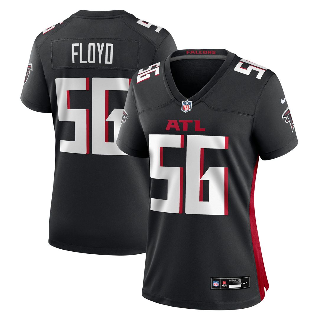 Women's Nike Atlanta Falcons Leonard Floyd Black Team Game NFL Jersey