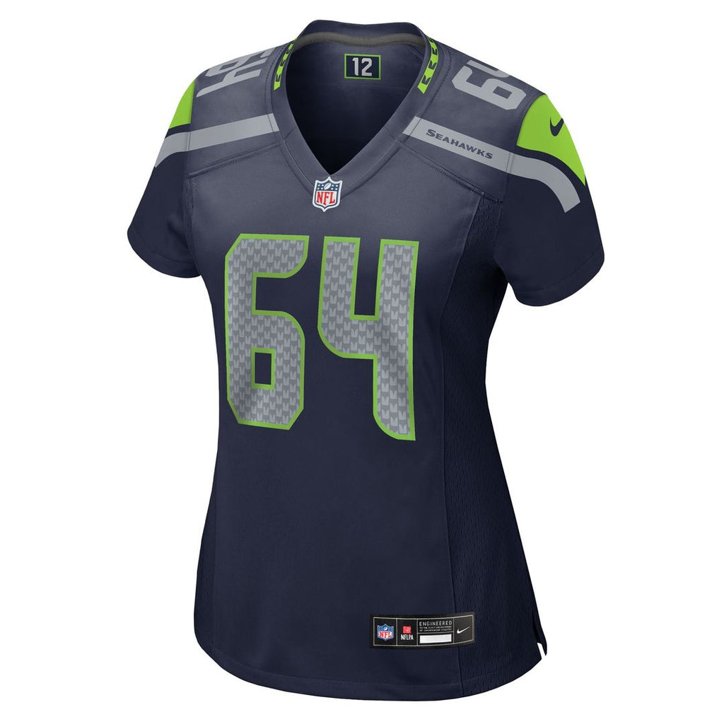 Women's Nike Seattle Seahawks Christian Haynes College Navy Team Game NFL Jersey
