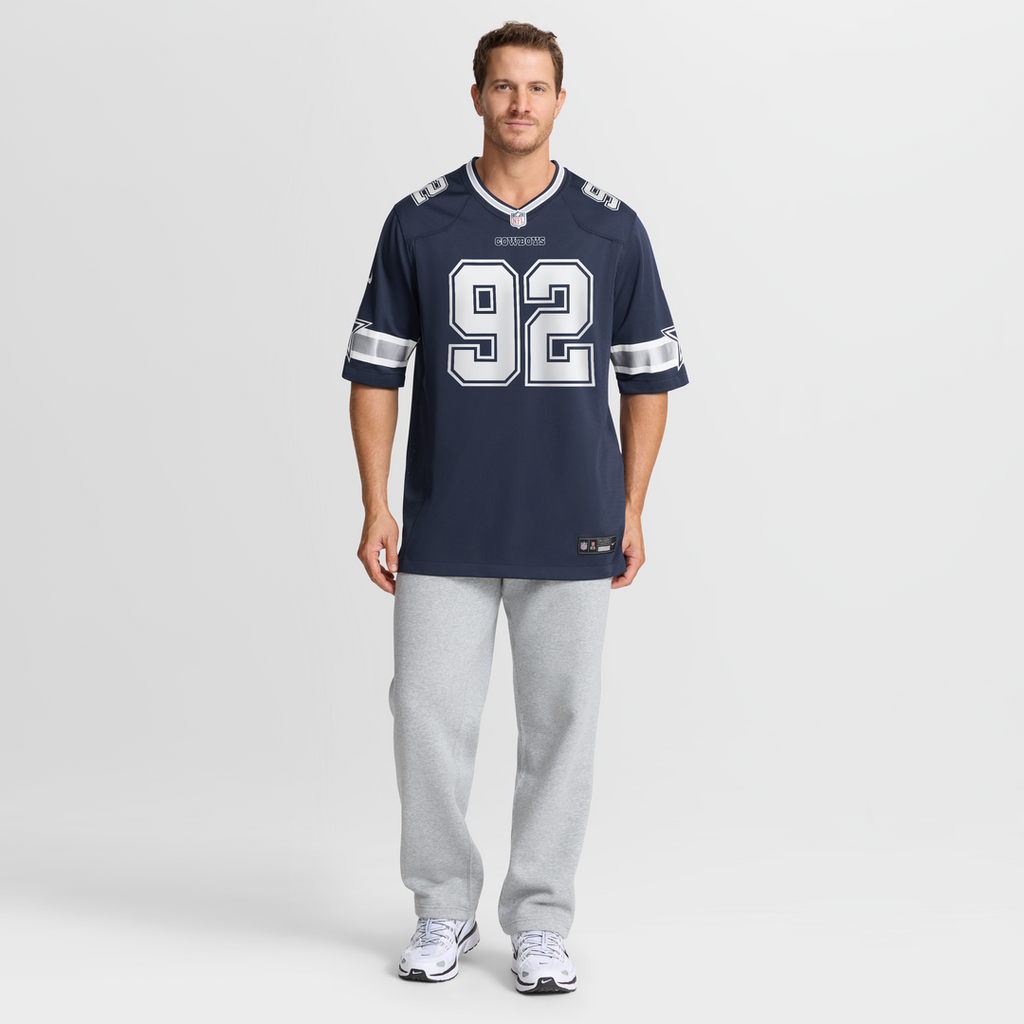 Men's Nike Dallas Cowboys Quinnen Williams Navy Team Game NFL Jersey
