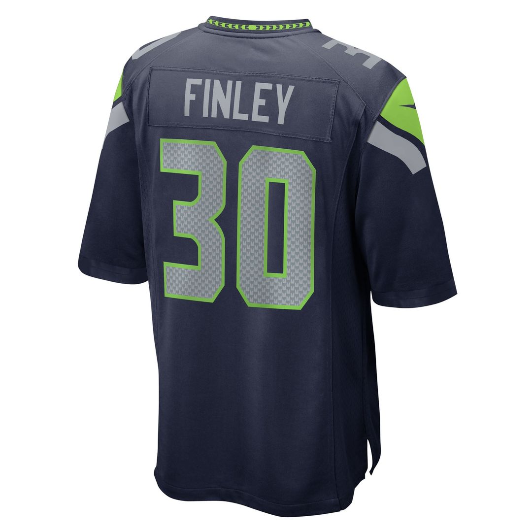 Men's Nike Seattle Seahawks AJ Finley College Navy Team Game NFL Jersey