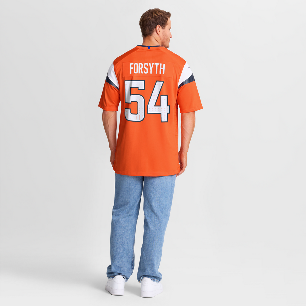 Men's Nike Denver Broncos Alex Forsyth Orange Team Game NFL Jersey