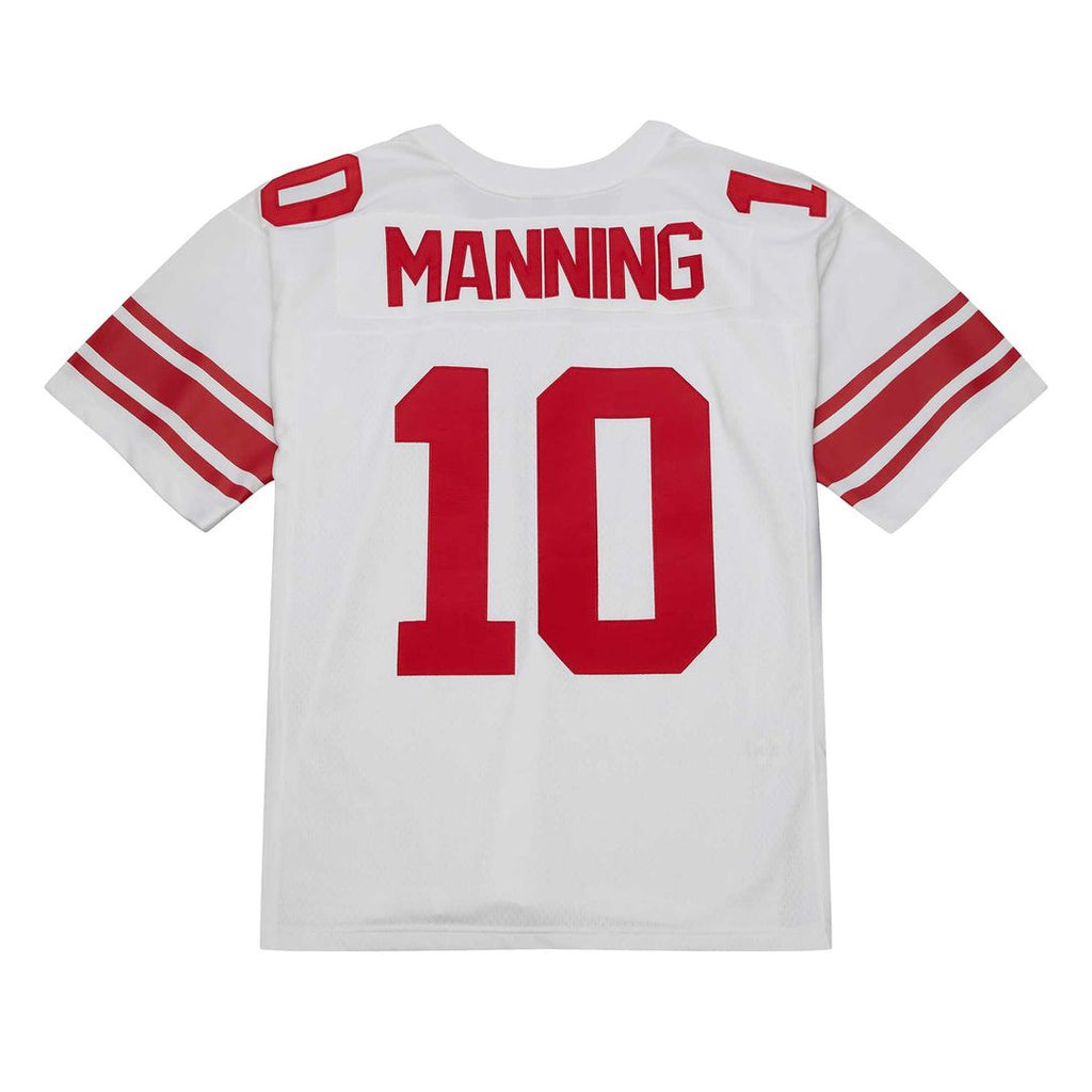Men's Mitchell & Ness New York Giants Eli Manning White Legacy Replica NFL Jersey
