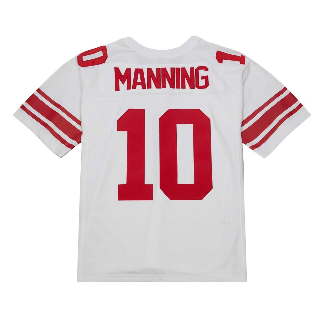 Men's Mitchell & Ness New York Giants Eli Manning White Legacy Replica NFL Jersey