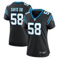 Women's Nike Carolina Panthers Thomas Davis Sr. Black Team Retired Game NFL Jersey