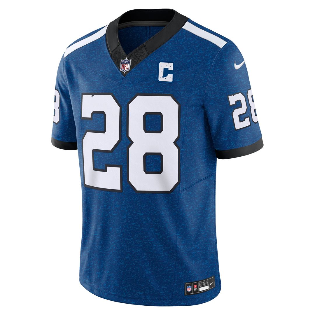 Men's Nike Indianapolis Colts Jonathan Taylor Royal Vapor F.U.S.E. Limited NFL Jersey