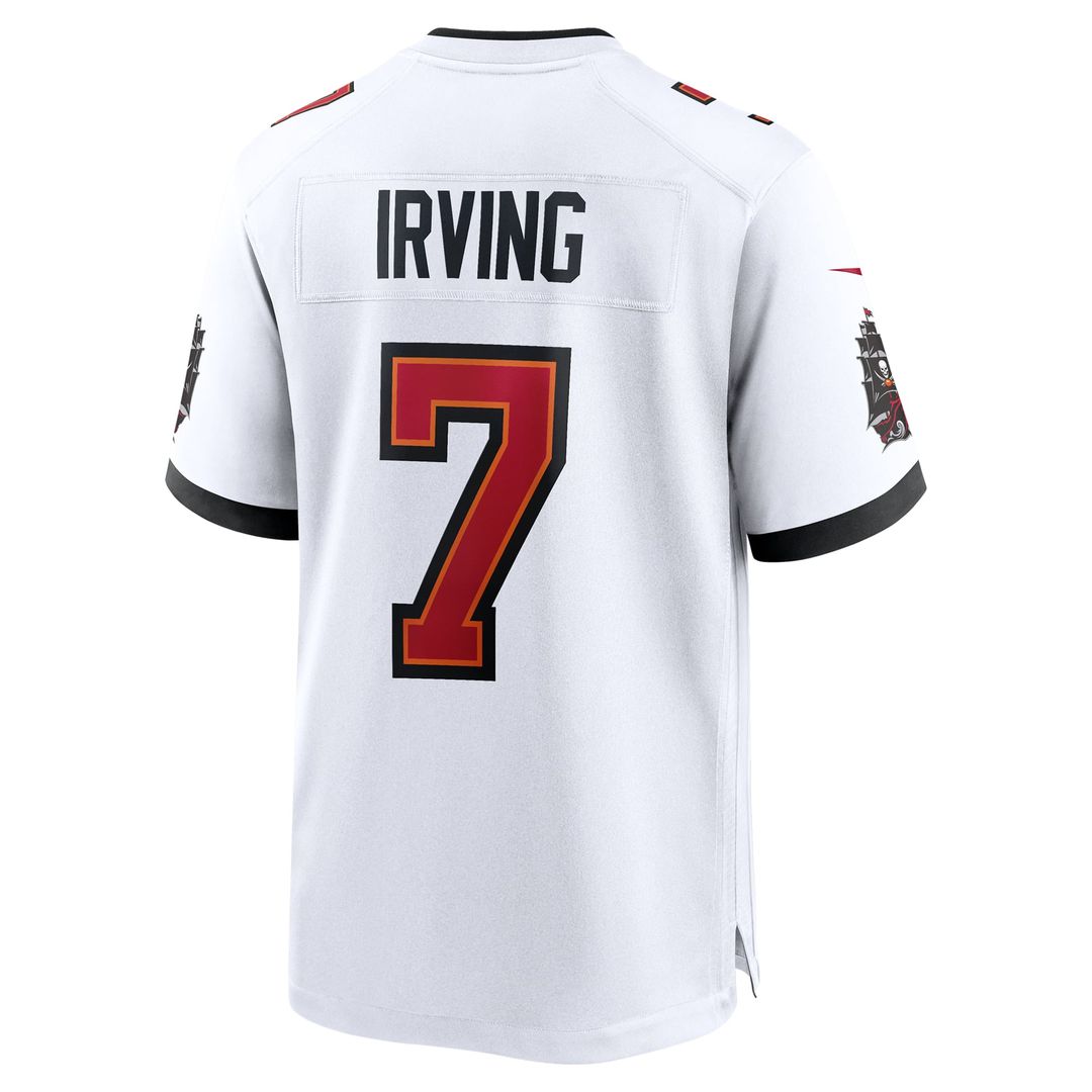 Men's Nike Tampa Bay Buccaneers Bucky Irving White Game NFL Jersey
