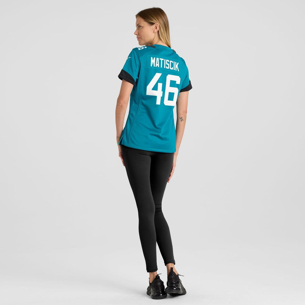 Women's Nike Jacksonville Jaguars Ross Matiscik Teal Game NFL Jersey