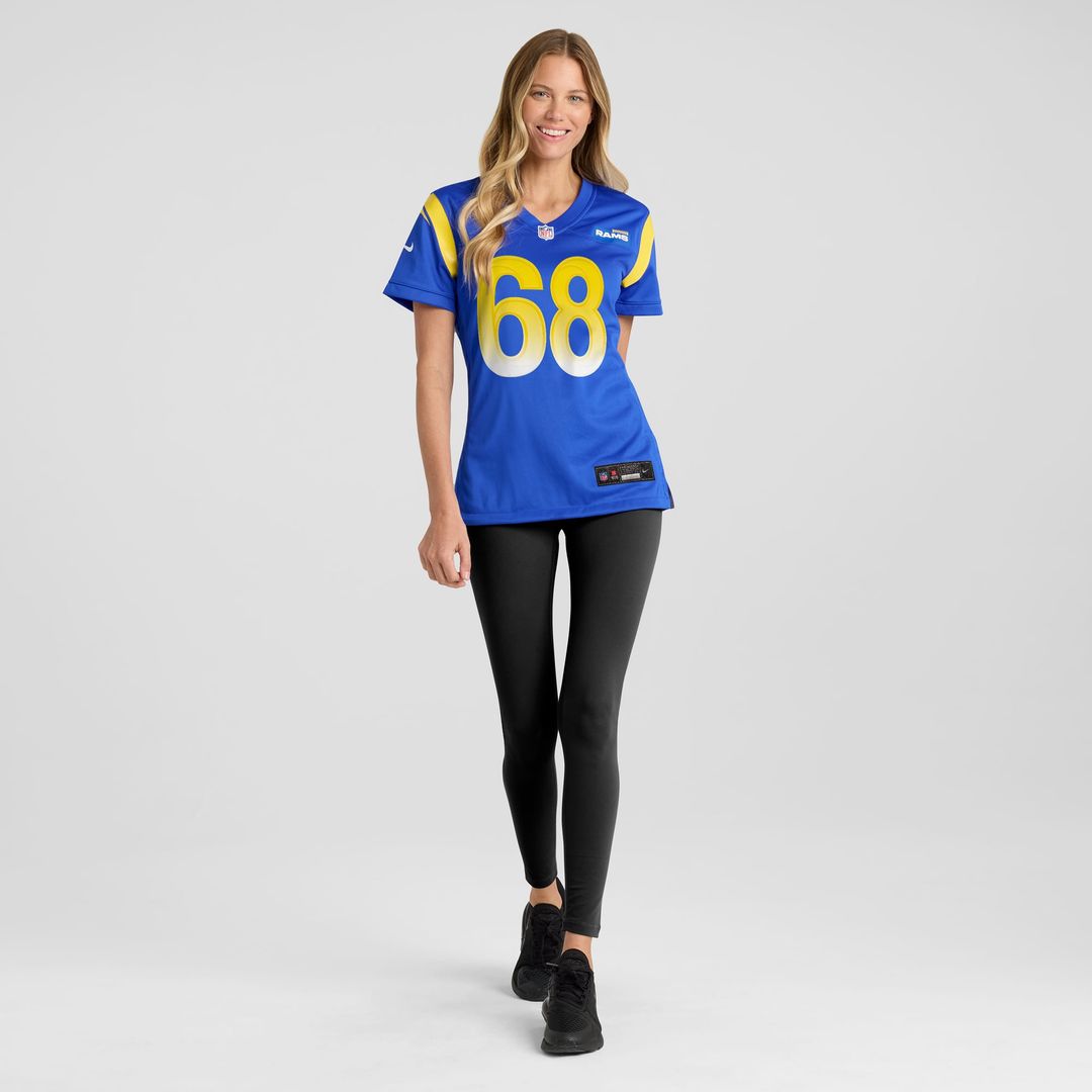 Women's Nike Los Angeles Rams David Quessenberry Royal Team Game NFL Jersey