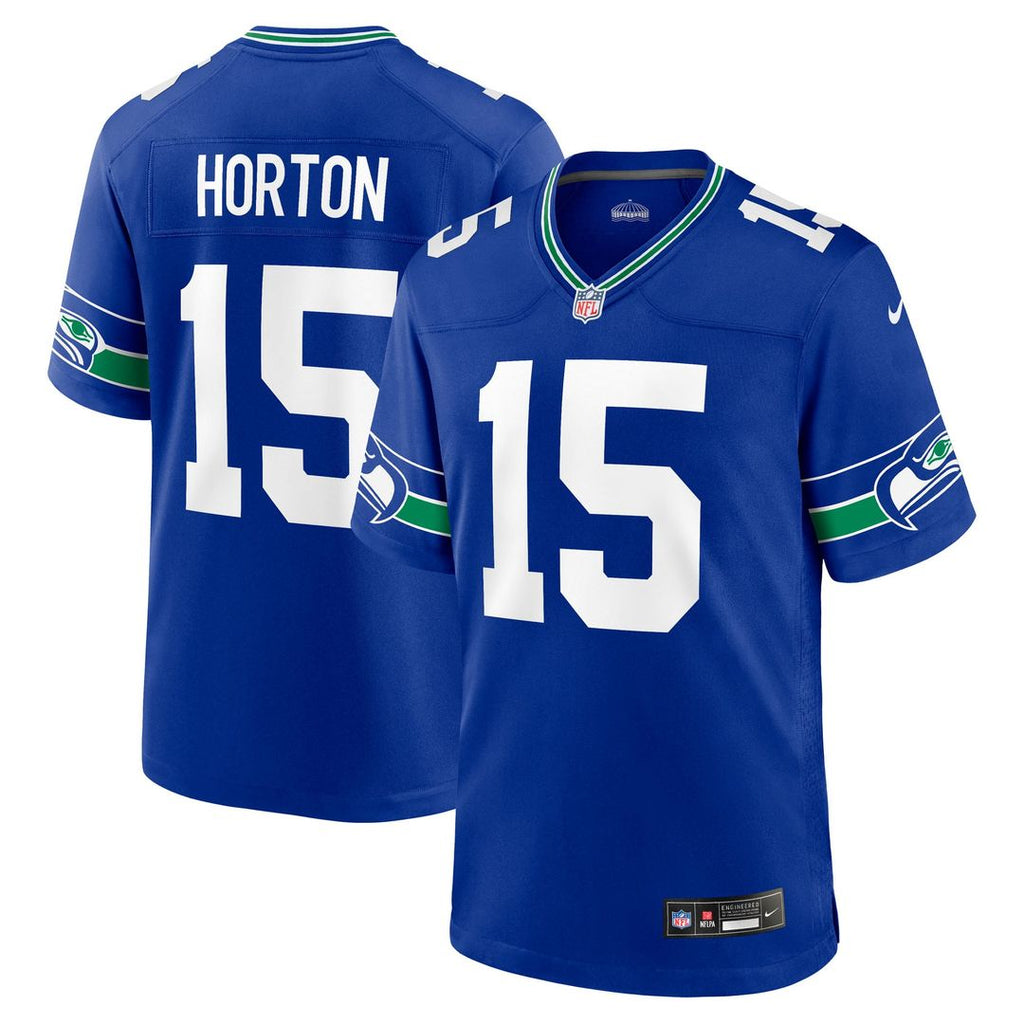 Men's Nike Seattle Seahawks Tory Horton Royal Alternate Game NFL Jersey