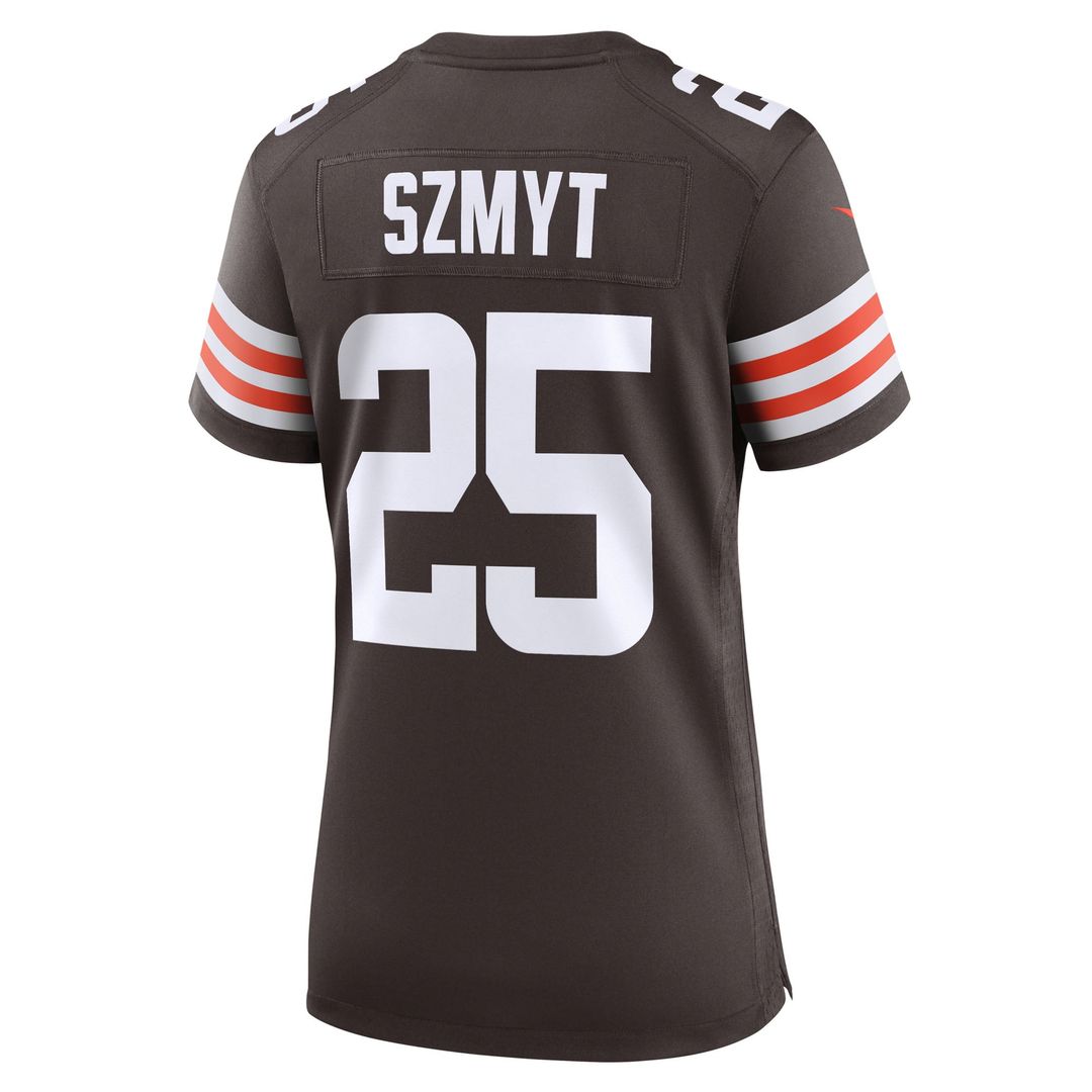 Women's Nike Cleveland Browns Andre Szmyt Brown Team Game NFL Jersey