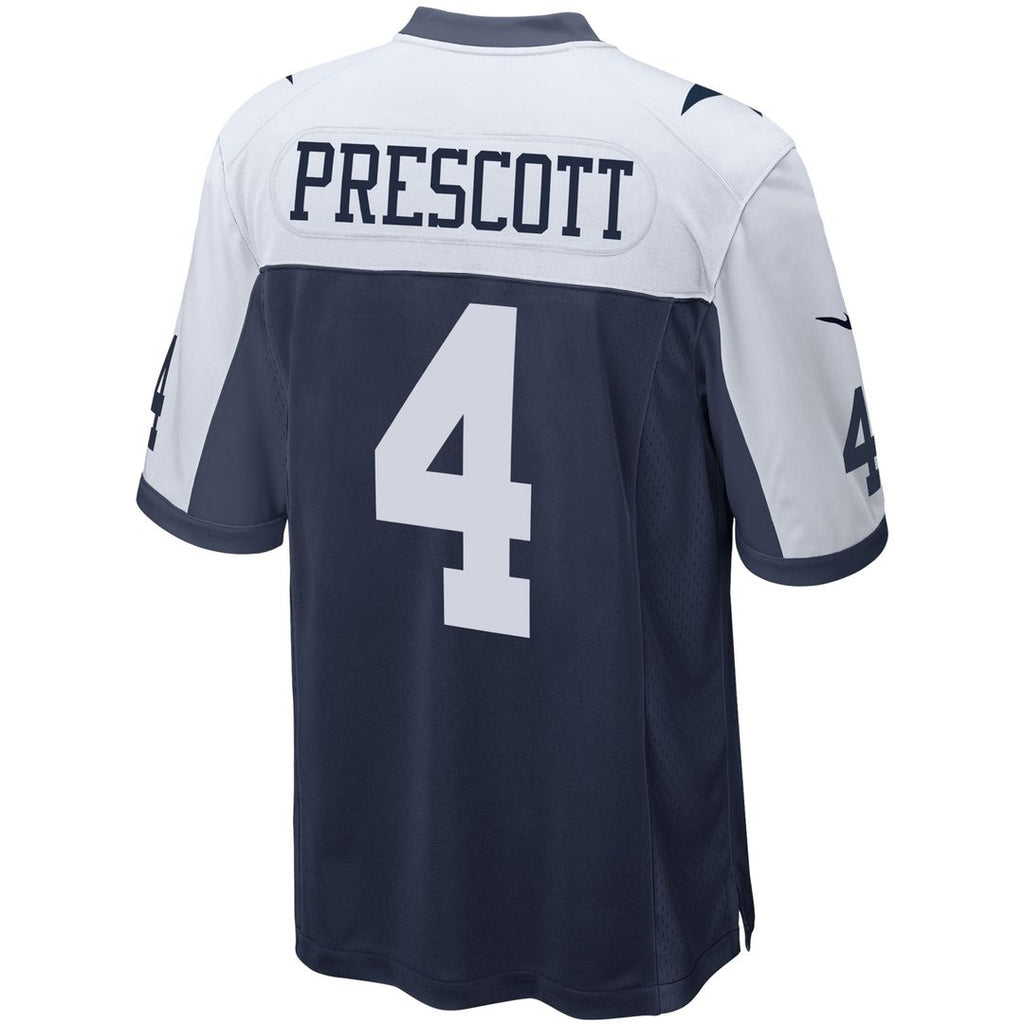 Men's Nike Dallas Cowboys Dak Prescott Navy Alternate Game Team NFL Jersey