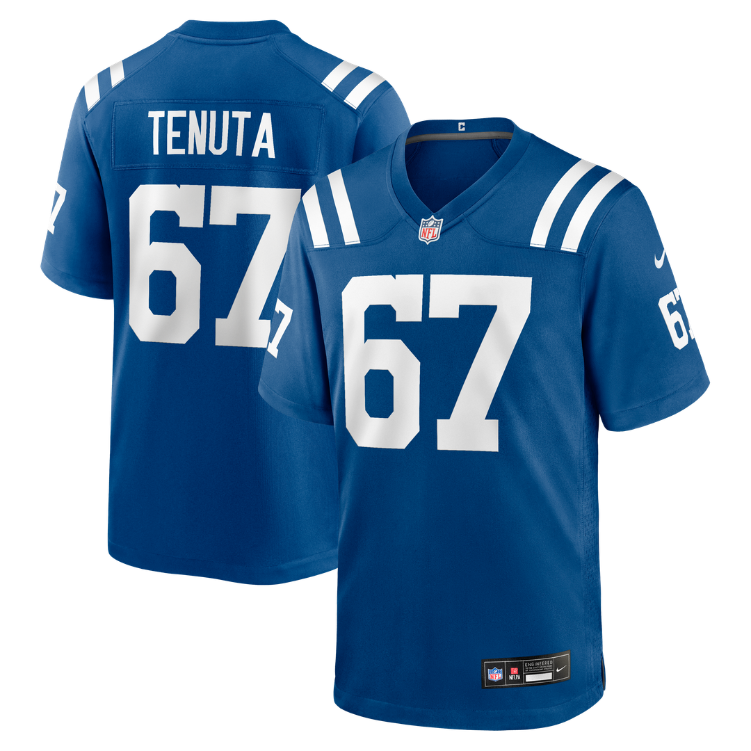 Men's Nike Indianapolis Colts Luke Tenuta Royal Team Game NFL Jersey