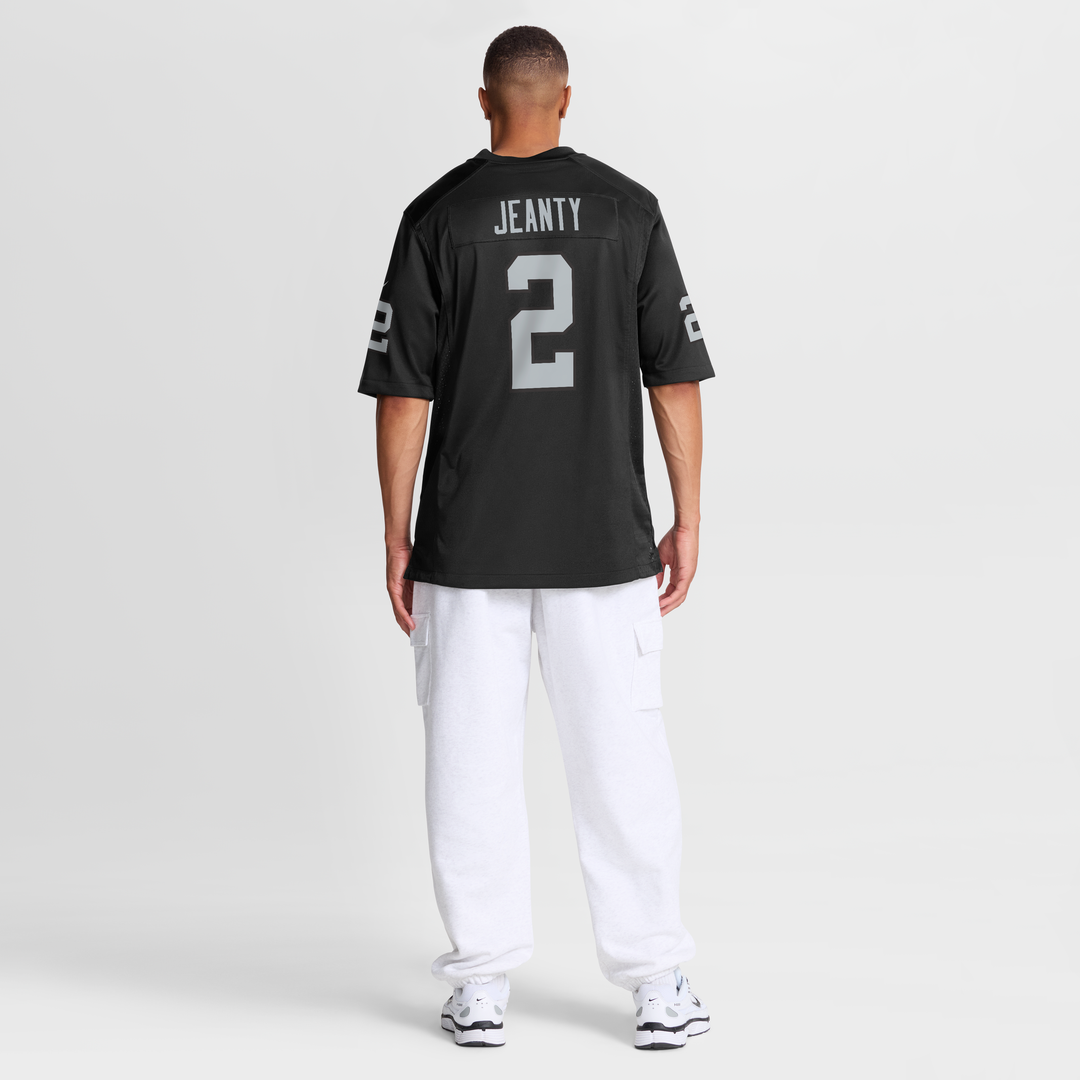Men's Nike Las Vegas Raiders Ashton Jeanty Black Team Game NFL Jersey
