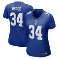Women's Nike New York Giants Beau Brade Royal Team Game NFL Jersey