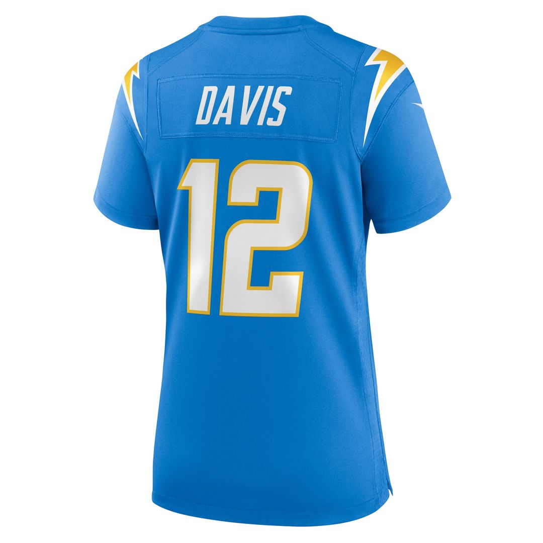Women's Nike Los Angeles Chargers Derius Davis Powder Blue Team Game NFL Jersey