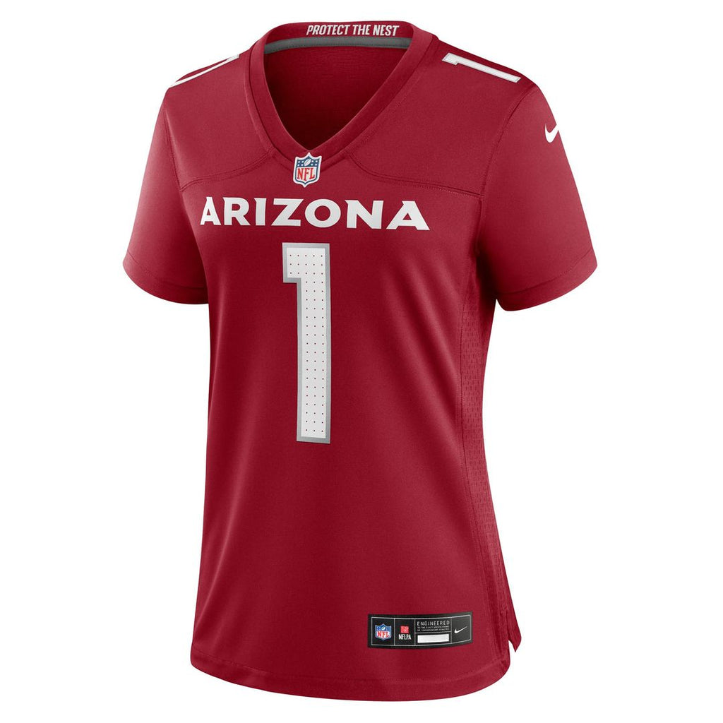Women's Nike Arizona Cardinals Number 1 Bride Cardinal Game NFL Jersey