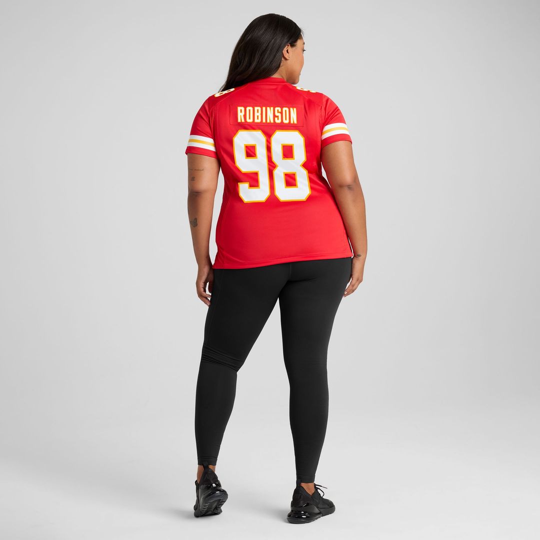Women's Nike Kansas City Chiefs Janarius Robinson Red Team Game NFL Jersey