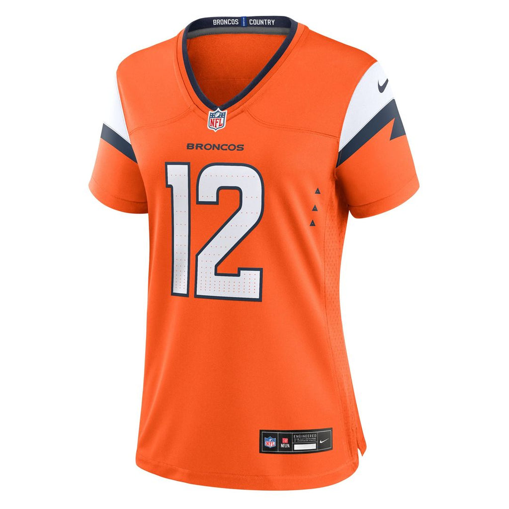 Women's Nike Denver Broncos RJ Harvey Orange Team Game NFL Jersey
