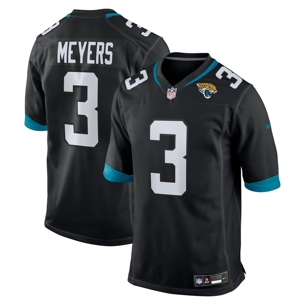 Men's Nike Jacksonville Jaguars Jakobi Meyers Black Alternate Game NFL Jersey