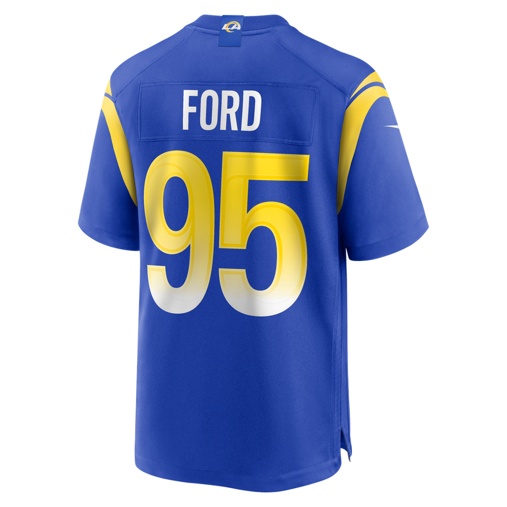 Men's Nike Los Angeles Rams Poona Ford Royal Team Game NFL Jersey