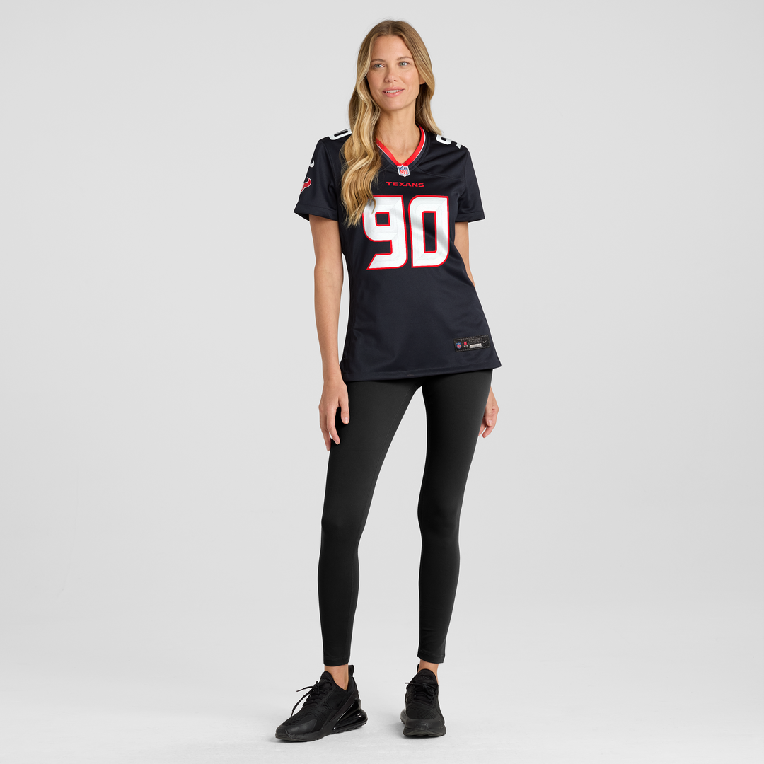 Women's Nike Houston Texans Logan Hall Navy Team Game NFL Jersey
