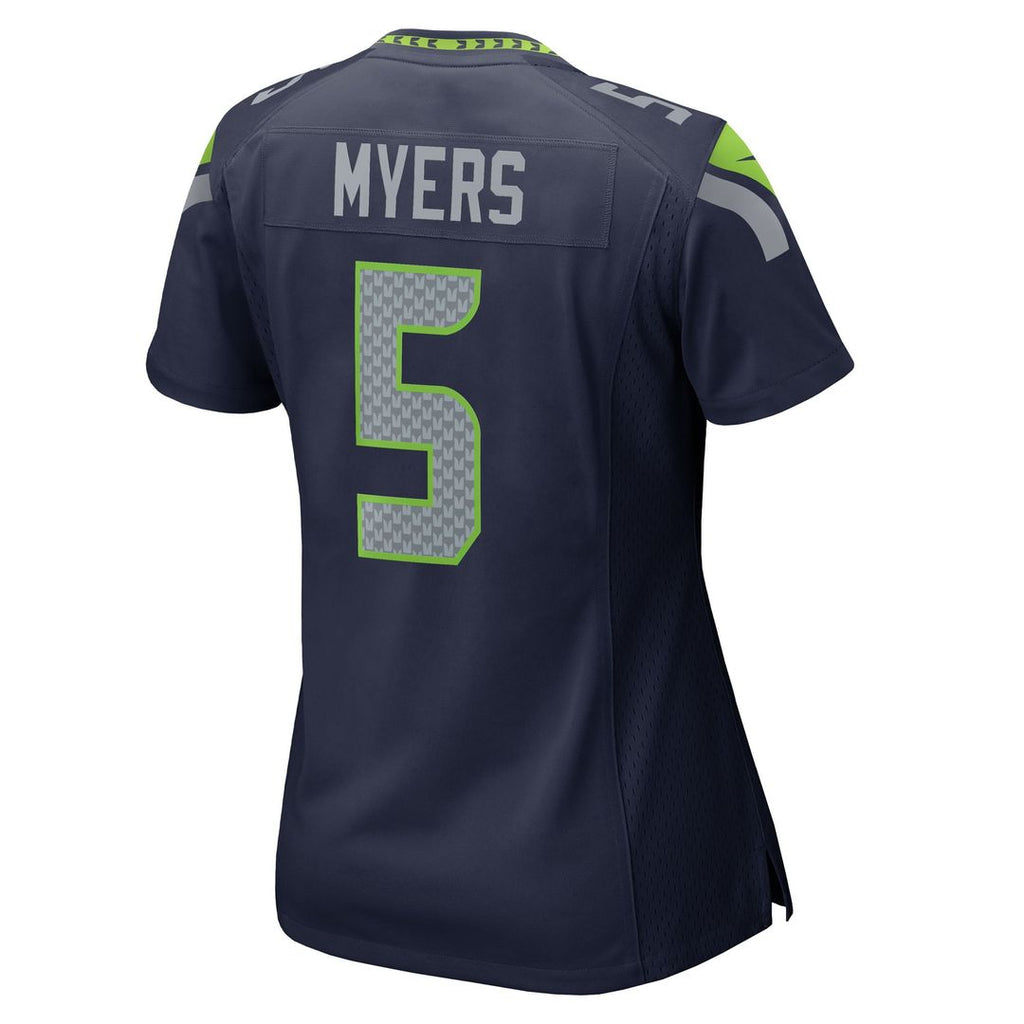 Women's Nike Seattle Seahawks Jason Myers College Navy Team Game NFL Jersey