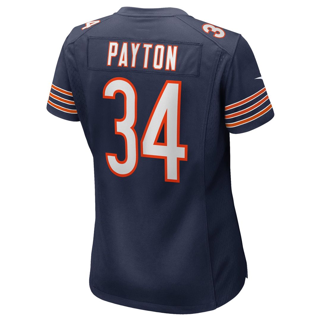 Women's Nike Chicago Bears Walter Payton Navy Game Retired Player NFL Jersey