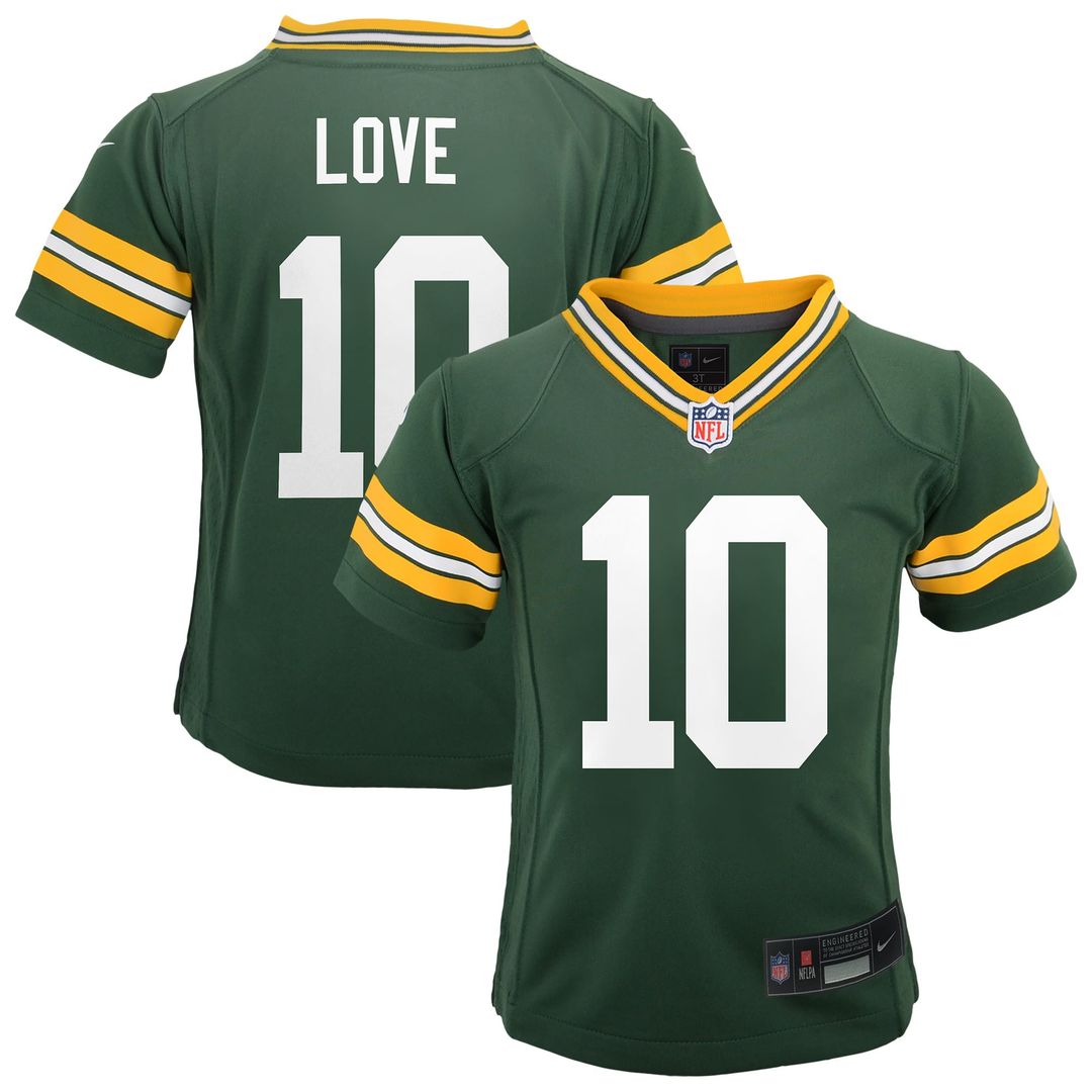 Infant Nike Green Bay Packers Jordan Love Green Game NFL Jersey