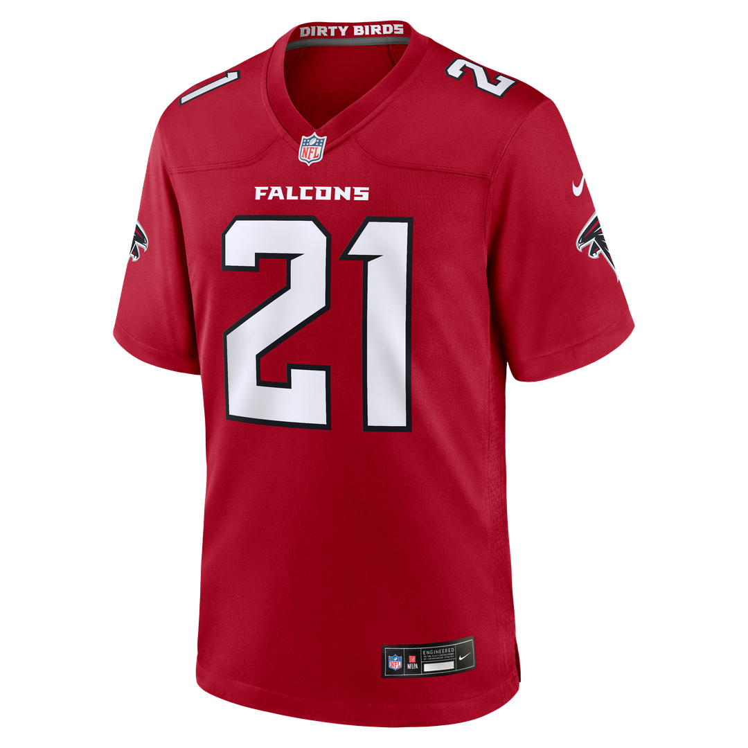 Men's Nike Atlanta Falcons Deion Sanders White Retired Player Game NFL Jersey