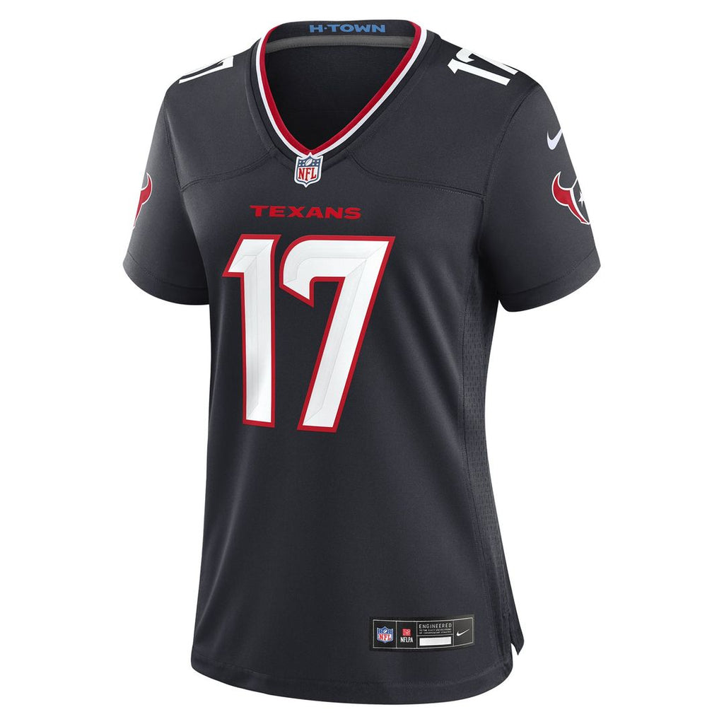 Women's Nike Houston Texans Braxton Berrios Navy Team Game NFL Jersey