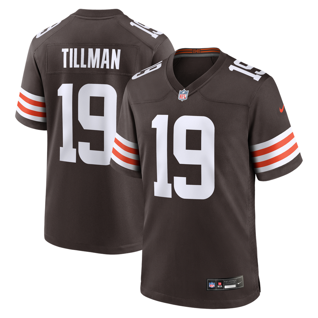 Men's Nike Cleveland Browns Cedric Tillman Brown Game NFL Jersey