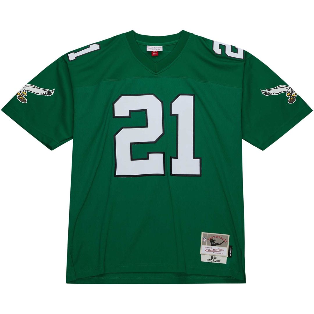 Men's Mitchell & Ness Philadelphia Eagles Eric Allen Kelly Green Legacy Replica NFL Jersey