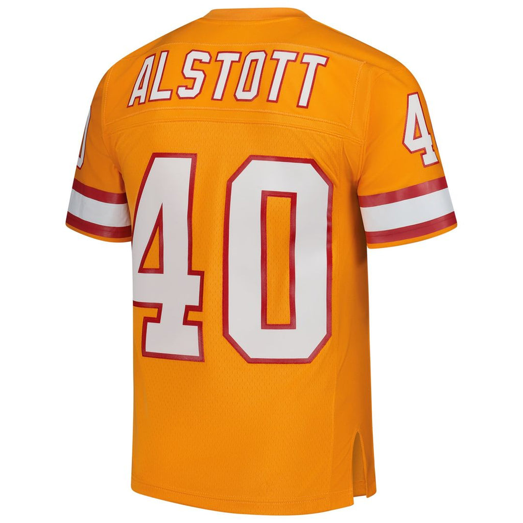 Men's Mitchell & Ness Tampa Bay Buccaneers Mike Alstott Red Legacy Replica NFL Jersey
